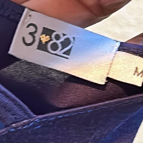 382 Womens M Semi Sheer Peacock Print Mini Slip Dress Blue Purple Flowy Vacation - Picture 5 of 11